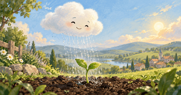 Ilustración de The Cloud and the Seed